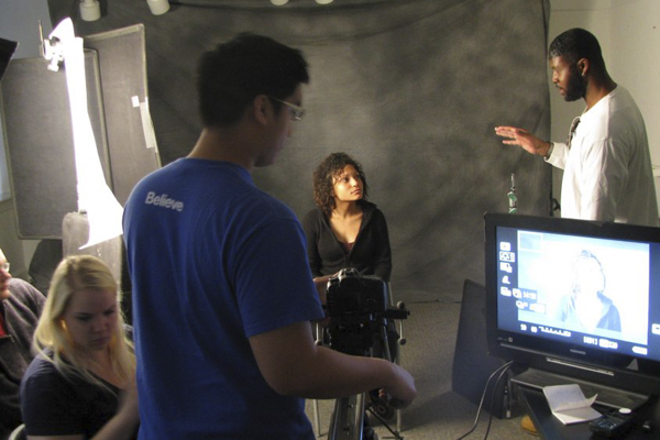 On Set Filming an Interfiew Scene in Snakebite Protection Chronicles